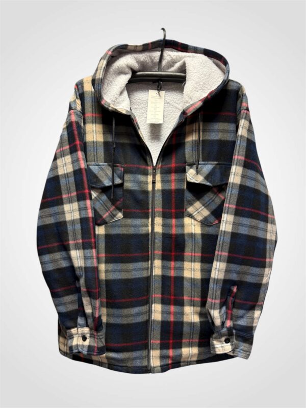 Kaputsiga sooja voodriga meeste särk