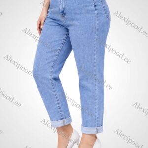 IMG_6867 Naiste teksapüksid vööga