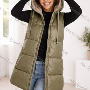 IMG_8090 Naiste kahepoolne vest, roheline-beez