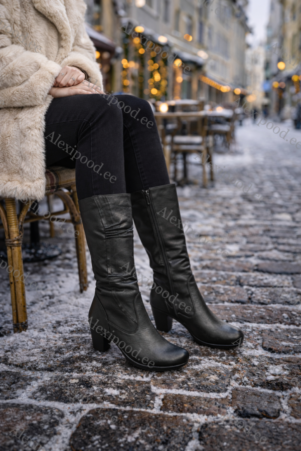 Täisnahast naiste talvesaapad