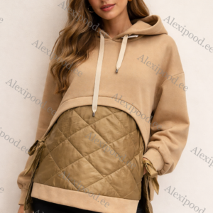 Tepitud detailiga kapuutsiga pusa