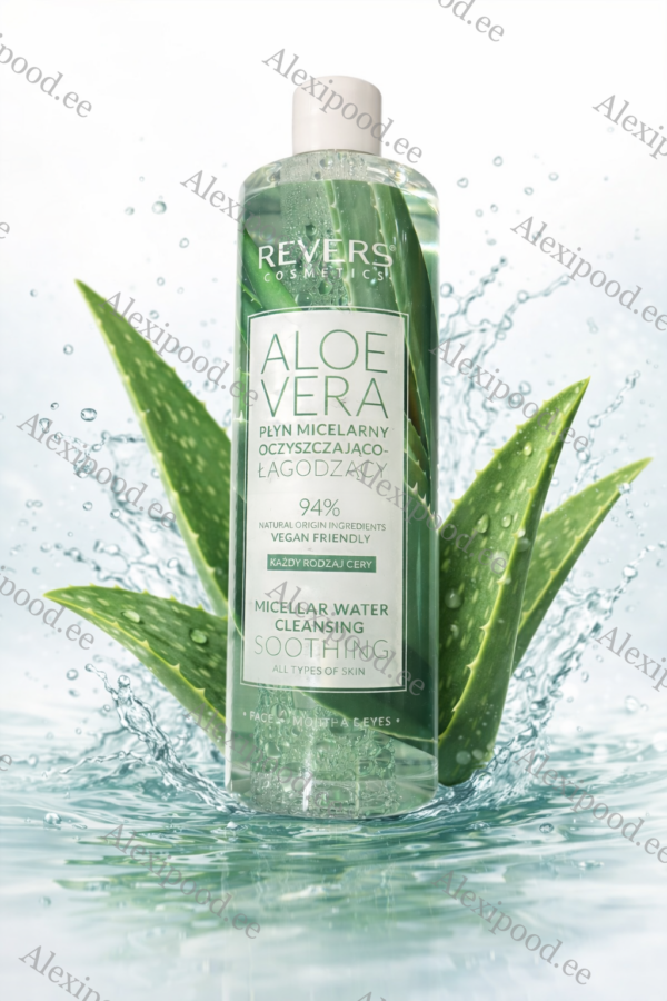 Puhastav ja rahustav aloe veraga mitsellaarvesi aloeekstrakti ja hüaluroonhappega