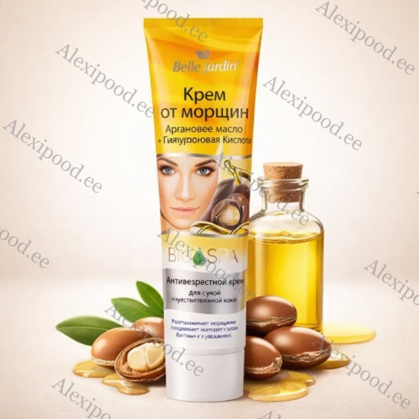 Kreem näole “Bio Spa”, kortsudevastane argaania õliga