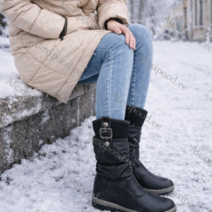 Kõrge säärega naiste talve saapad