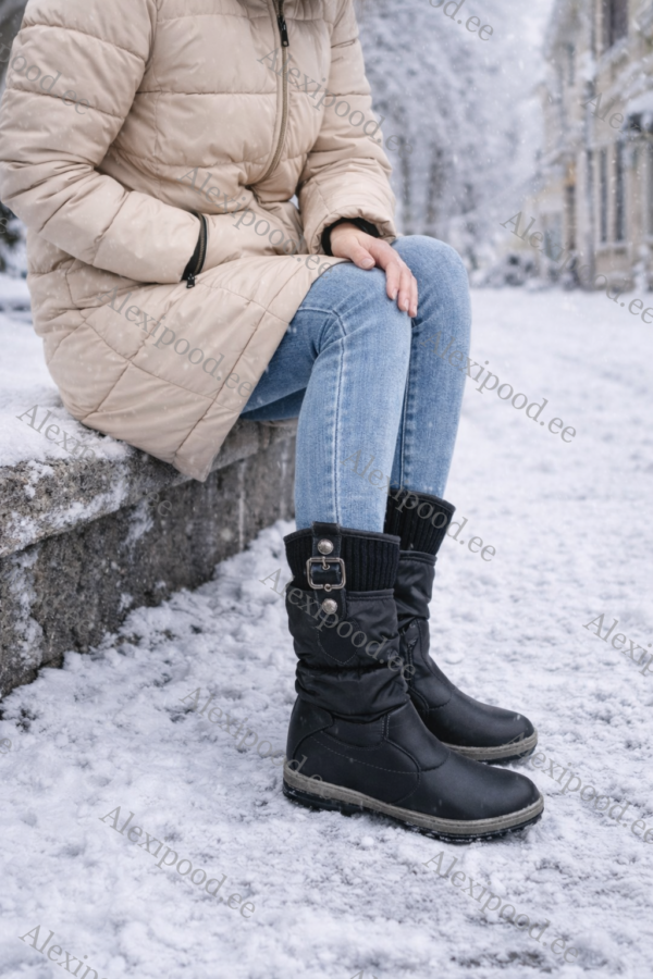 Kõrge säärega naiste talve saapad