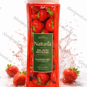 Dušigeel “JOANNA” NATURIA BODY maasika ekstraktiga