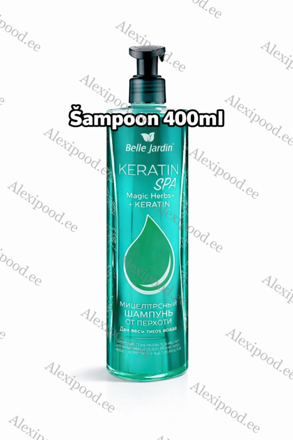 Belle Jardin šampoon Keratin Spa Magic Herbs kõõmavastane