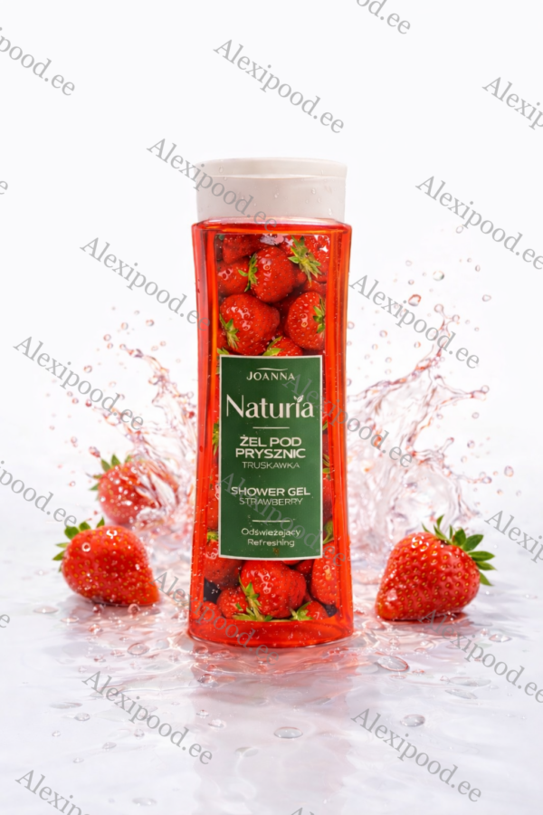 Dušigeel “JOANNA” NATURIA BODY maasika ekstraktiga