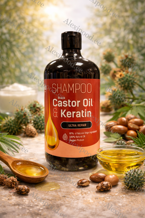 Šampoon juustele “Bio Naturell” “Black Castor Oil, Ceratin” 946ml