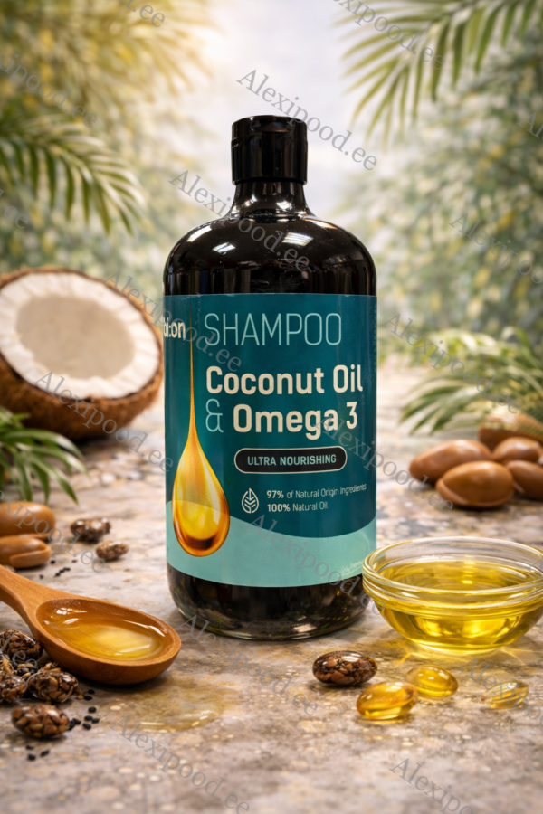 Šampoon juustele “BIO NATURELL” Coconut Oil&Omega 3 946 ml