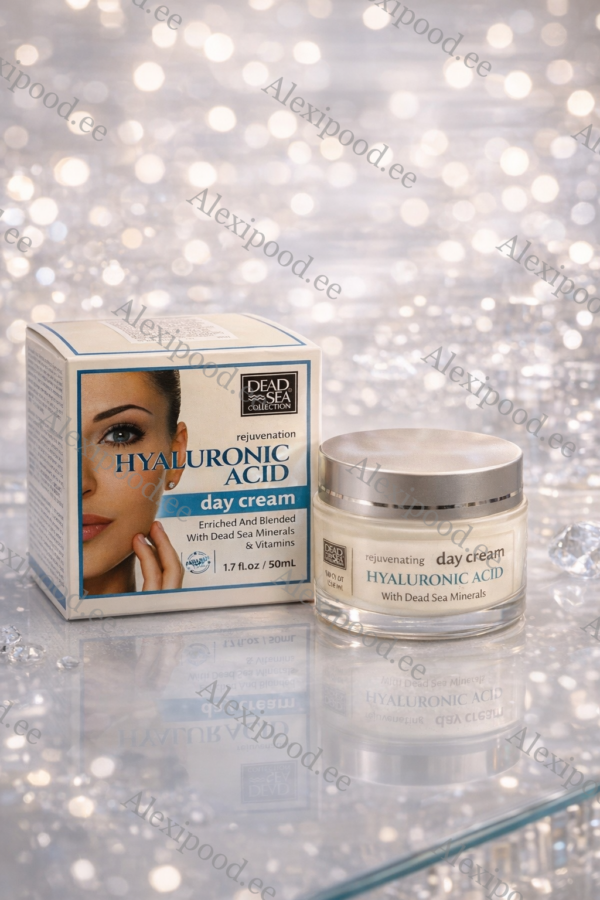 DSC Hüaluroonhappe noorendav päevakreem Surnumere mineraalidega 50ml.