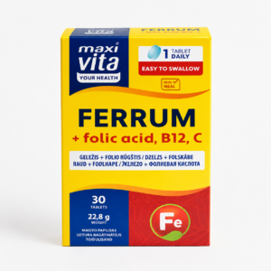 Raud + foolhape, vitamiinid B12 ja C / suhkruta