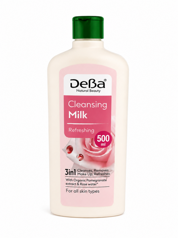DeBa Natural Beauty Refreshing puhastav näopiim – sobib kõikidele nahatüüpidele