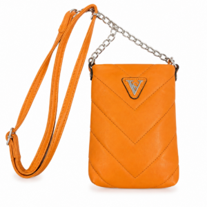 Elegantne oranžikas crossbody-kott