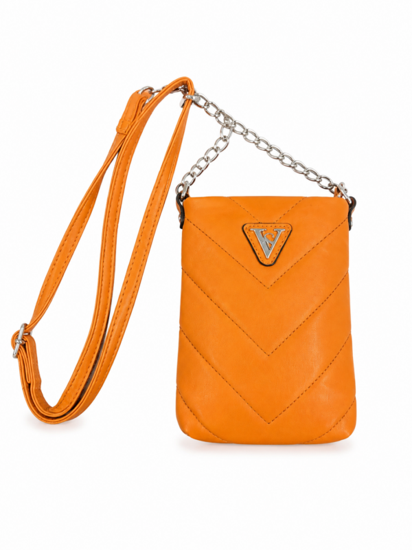Elegantne oranžikas crossbody-kott
