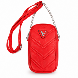 Elegantne punane crossbody-kott