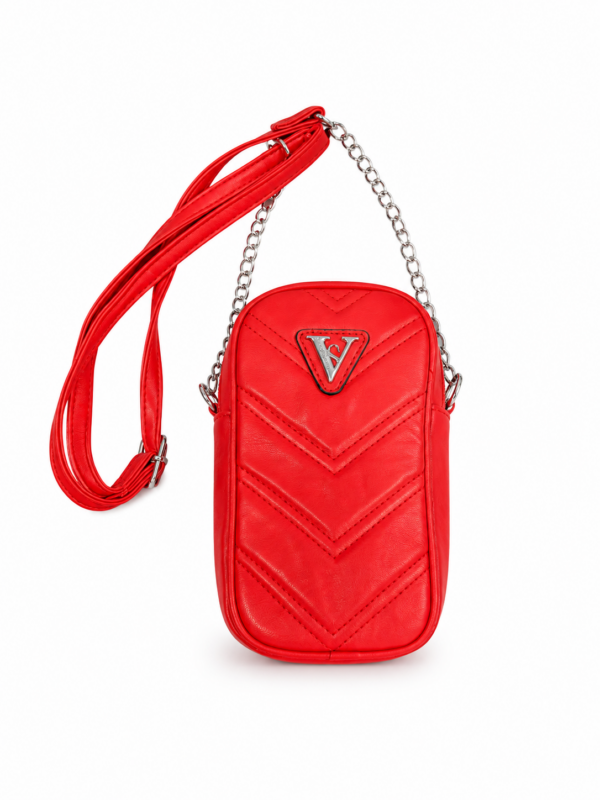Elegantne punane crossbody-kott