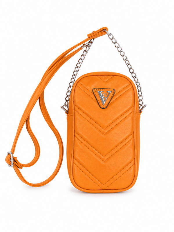 Elegantne oranžikas crossbody-kott