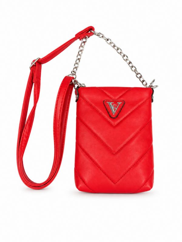 Elegantne punane crossbody-kott