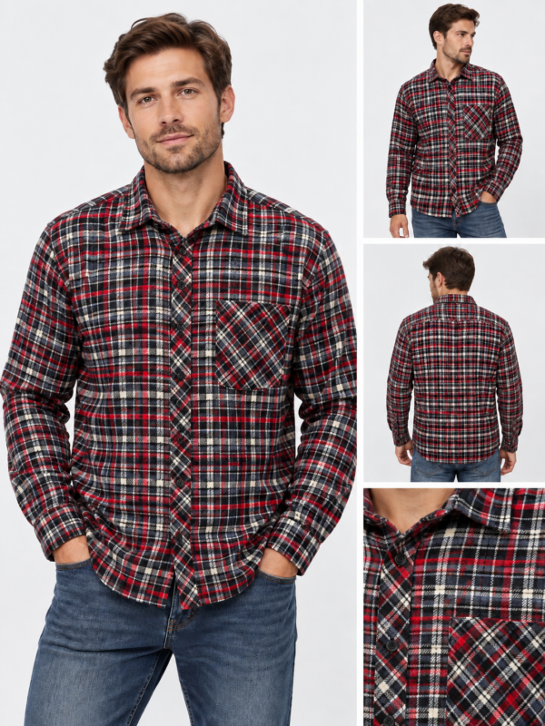 Meeste ruuduline flanellsärk 39/40-47/48