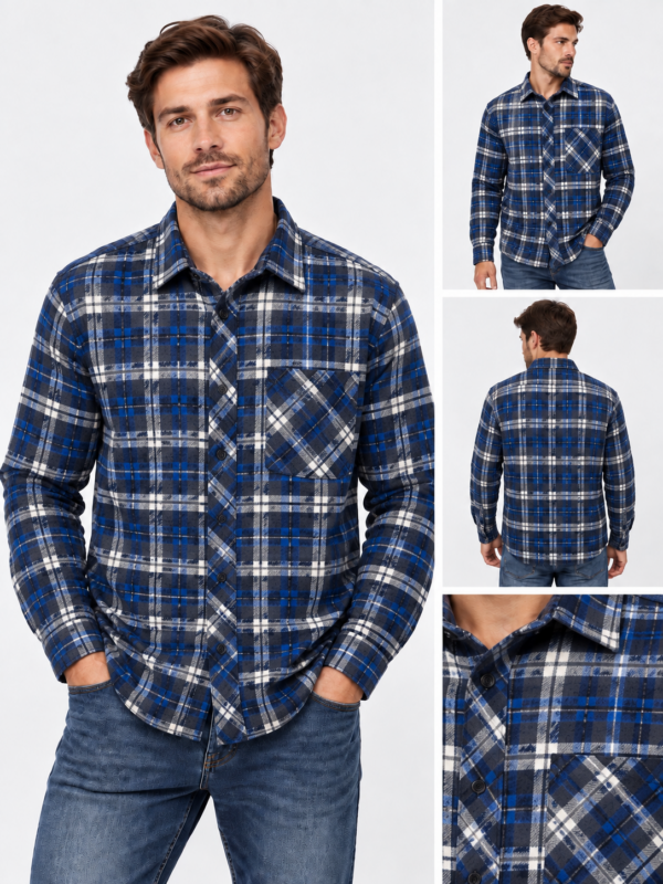 Meeste ruuduline flanellsärk 39/40-47/48